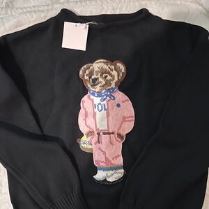 Women bear sweater